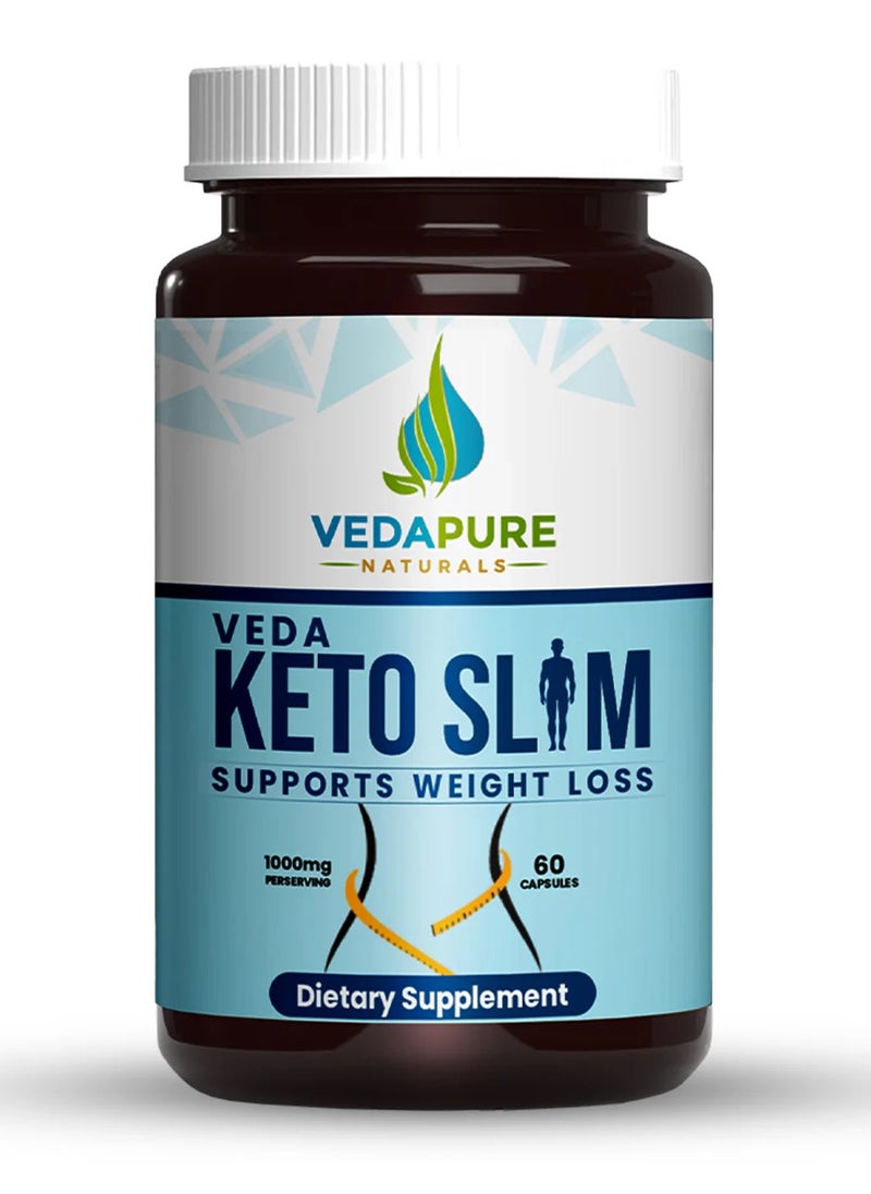 VEDAPURE - Vedapure Keto Slim Supports weight loss 60 Capsules - Image 1