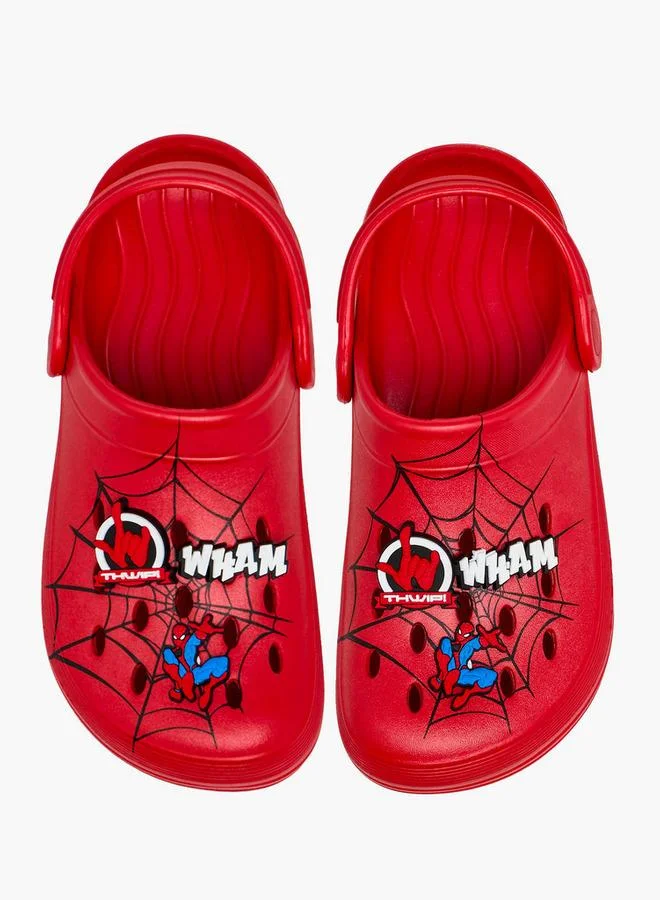 MARVEL Boys Spider-Man Print Clogs