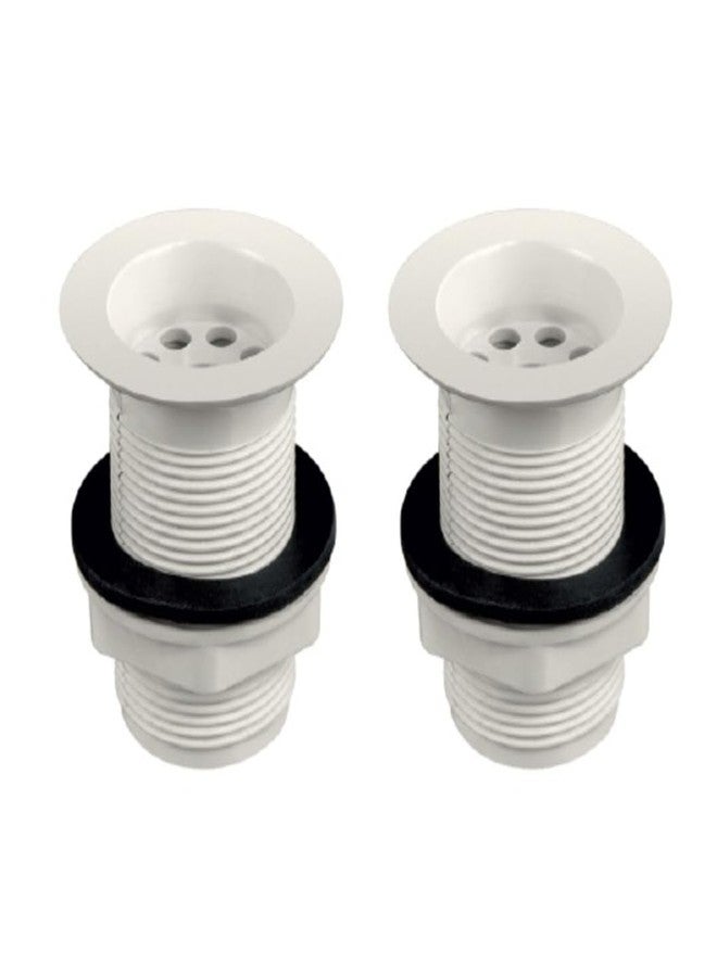 AGMECO PTMT Waste Coupling 32mm for Wash Basin & Kitchen Sink | Heavy-Duty Leak-Proof Drain Coupler | Rust-Free, Corrosion-Resistant PTMT Bathroom Fitting | Pack of 2 - Image 1