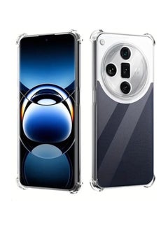 Generic جراب لهاتف Oppo Find X7 Ultra جراب شفاف مضاد للخدش ممتص للصدمات غطاء خلفي شفاف واقٍ مع حماية للكاميرا لهاتف Oppo Find X7 Ultra 5G 2024 شفاف للغاية 