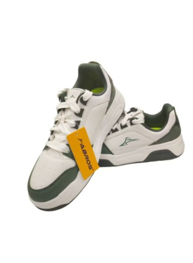 Abros Rival J Men’s Lightweight Sports Shoes – White/Olive