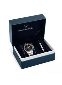 Maserati Men’s Competizione Black Dial Stainless Steel Band SET Watch R8873600001 - 43mm  - Image 5