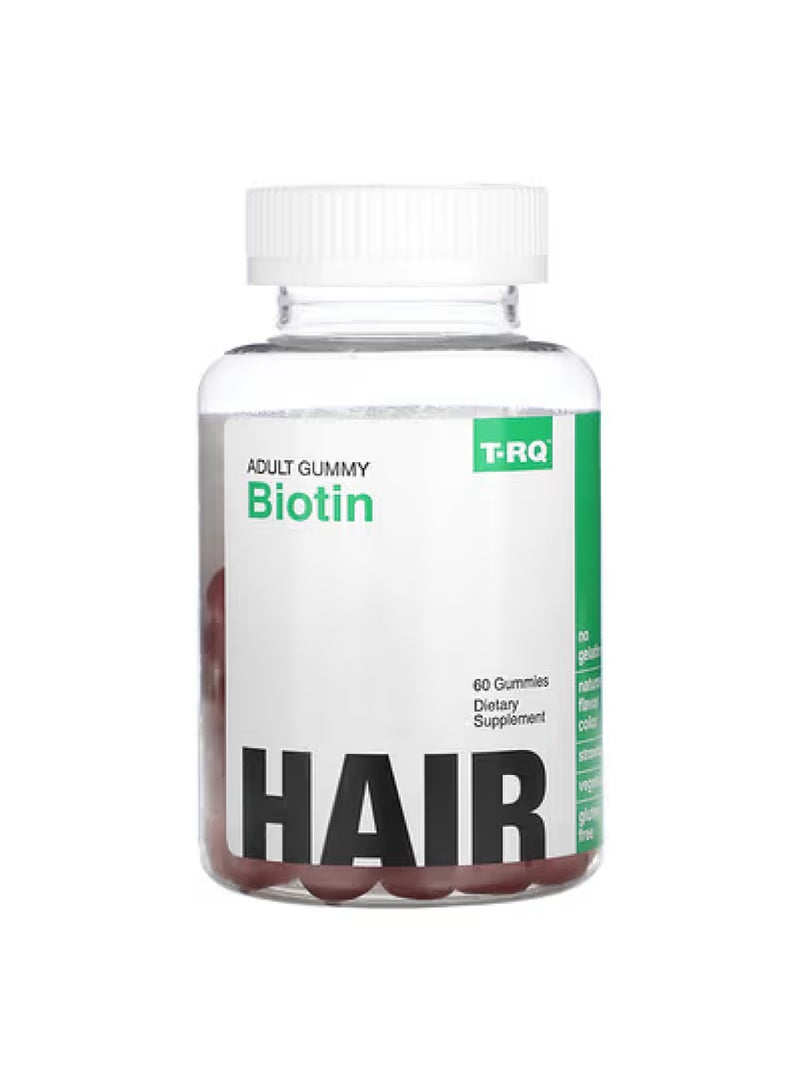 Adult Gummy, Biotin, Strawberry, 60 Gummies