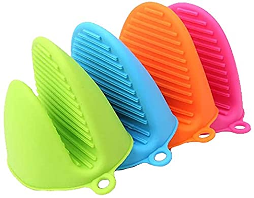 Ketumal Ketumal Silicone Mini Gloves for Kitchen Oven Mitts Pot Holder for Kitchen Mini Baking Mittens Pinch Grip Gloves Gripper Glove Cooking Glove Hand Clip Heat Resistant Utensil Holder Multicolor 2Pcs 
