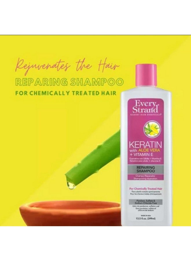 Every Strand شامبو إصلاح الكيراتين 13.5 أونصة سائلة 13.5 أونصة - Image 3
