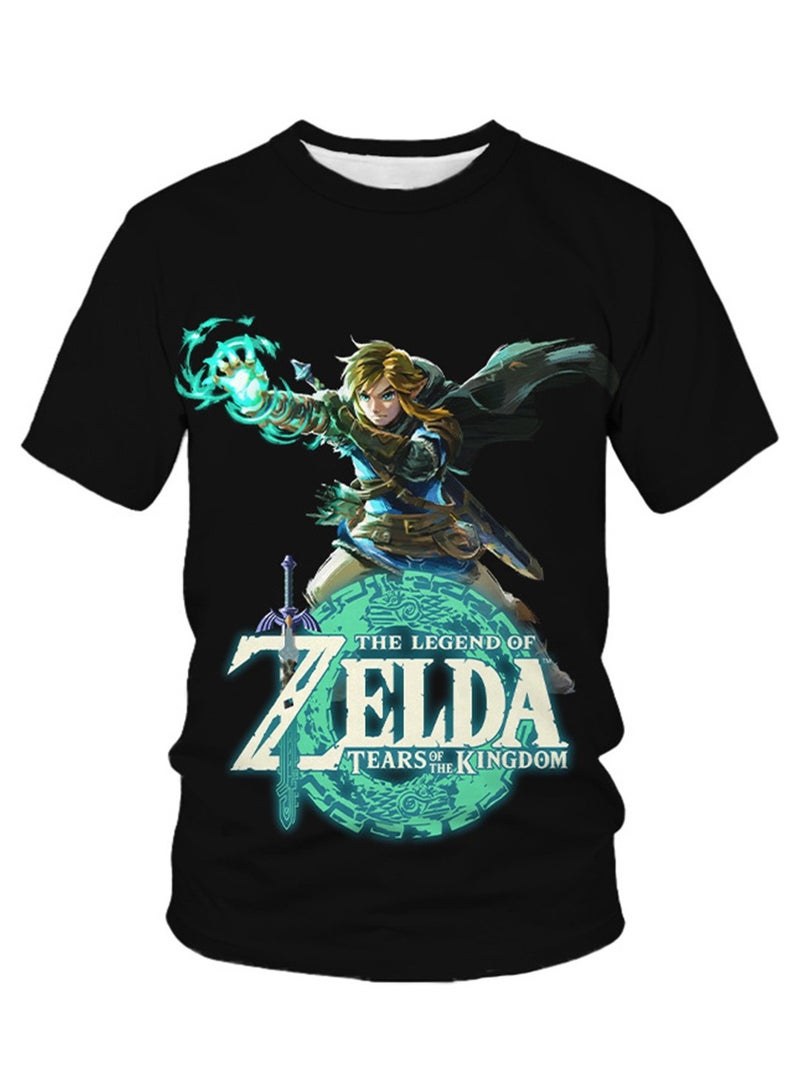 Game Zelda Breath of the Wild 3D digital printing personalized breathable children's T-shirt  - Image 1