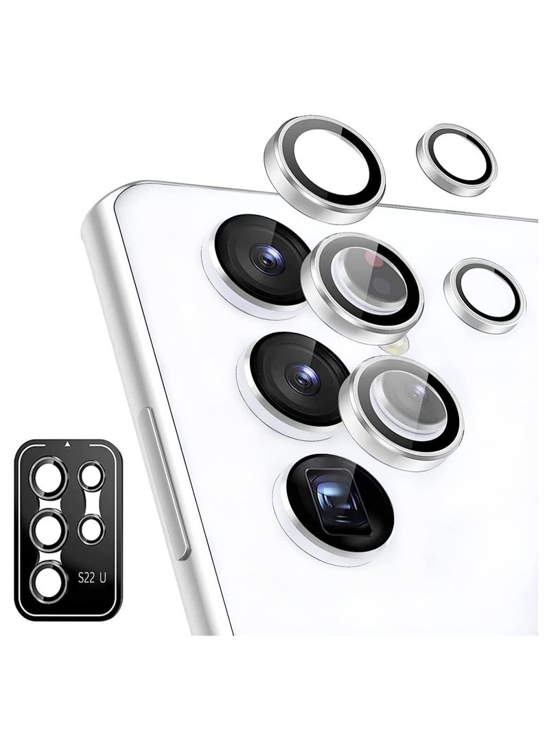 إلترازون Camera Lens Protector Compatible with Samsung Galaxy S22 Ultra (2022), Scratch-Resistant Ultra-Thin Tempered Glass with Aluminum Edge - Image 1