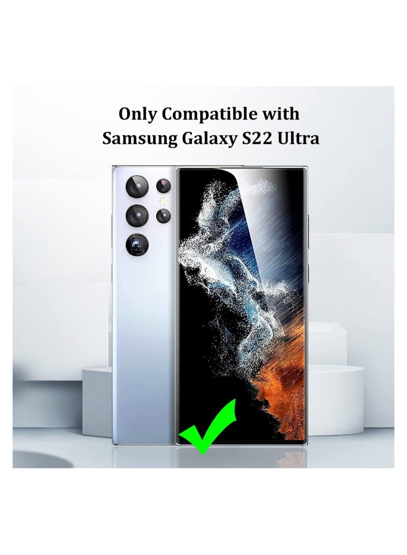 إلترازون Camera Lens Protector Compatible with Samsung Galaxy S22 Ultra (2022), Scratch-Resistant Ultra-Thin Tempered Glass with Aluminum Edge - Image 2