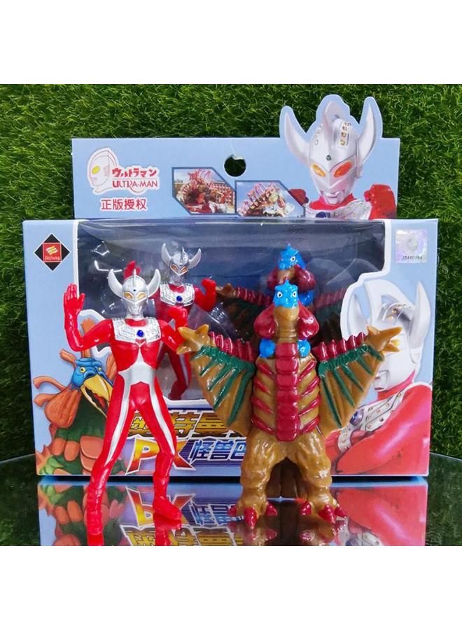 Mini Ultraman Monster Beating Suit Soft Glue Can't Fall Bad Children's Little Boy Pocket Toy First Generation Gomora-Color:UT6626C First Generation PK Leder King - Image 3