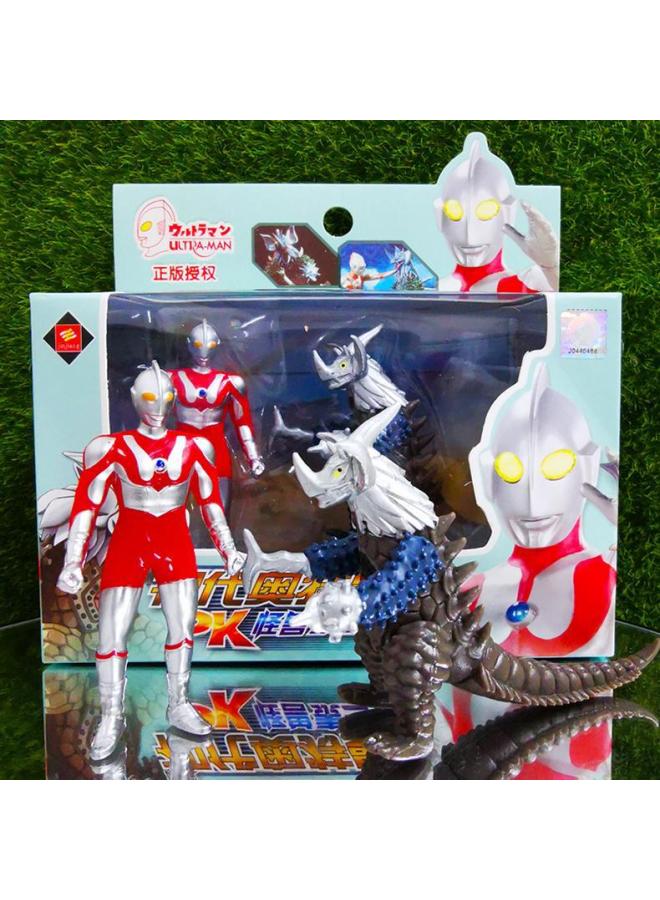 Mini Ultraman Monster Beating Suit Soft Glue Can't Fall Bad Children's Little Boy Pocket Toy First Generation Gomora-Color:UT6626C First Generation PK Leder King - Image 4