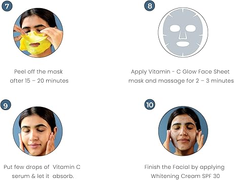 O3 Bridal Facial Kit Vitamin C for Glowing Skin and Radiant Complexion Suitable for All Skin Types 136g Single Use KIT172 - Image 5