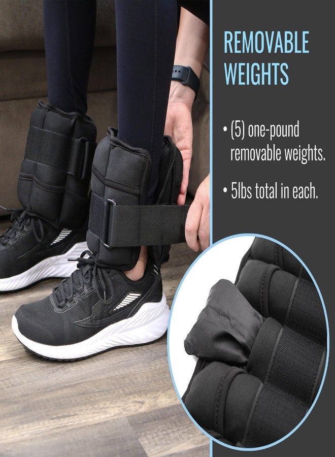 DMI Adjustable Wrist or Ankle Weights, 5 Removable Sand Pockets for Weight Adjustment, for Men & Women, Walking Weights, Adjustable Length, Max Weight of 10lbs, 2 X 5lbs - Image 4