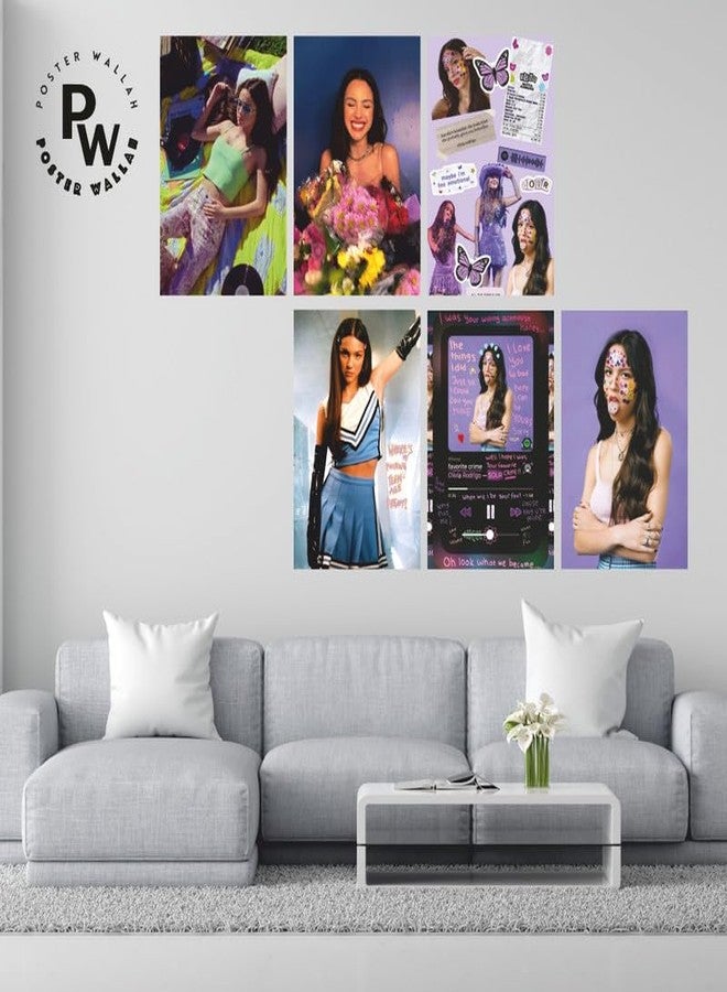 POSTER WALLAH ملصق أوليفيا رودريغو من بوستر والا | ملصق جمالي | ديكور حائط (12×8 بوصة) - مجموعة من 6 قطع - Image 3