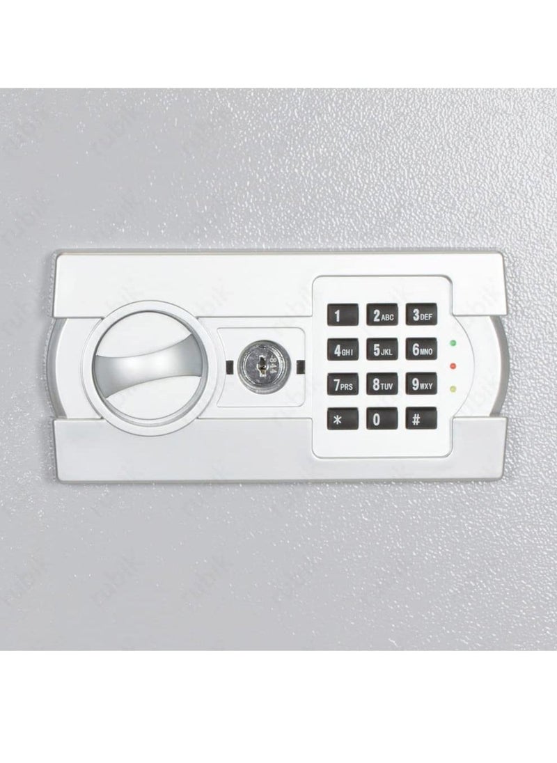 Rubik Large Safe Box with Digital Keypad Combination Lock and Emergency Keys for Business Office Home A4 Documents Passports Cash Money Jewellery Valuables Size 30x38x30cm - RB30-WHT  - Image 5