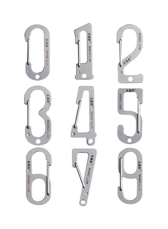 NIBEMINENT Carabiner Keychain Stainless Steel Pocket Tool For Backpacking Camping Hiking Fishing SK010Z 13.20*6.50*8.00cm  - Image 4