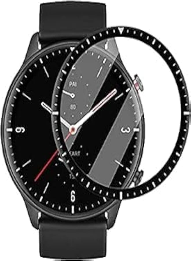 Next Next Store Black Flexible Anti-Scratch Screen Protector Compatible with Amazfit GTR 2e [Anti-Scratch] [Bubble Free] [Ultra Shatterproof] [Highly Sensitive] (Not Glass)