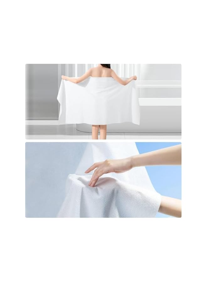 The Bros Disposable Towels, Hair Drying Towels for Women, Towels for Bathroom, Peachicha Disposable Bath Towels Body Towel, Big Towels for Travel, Hotel, Trip, Camping, Soft Towel Set (10 PCS) - Image 5