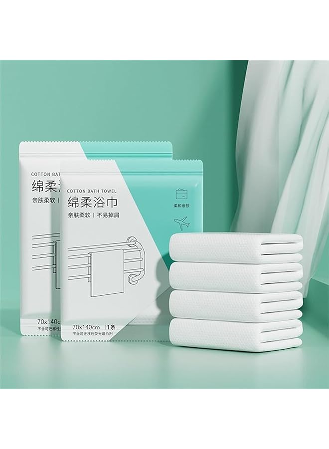 The Bros Disposable Towels, Hair Drying Towels for Women, Towels for Bathroom, Peachicha Disposable Bath Towels Body Towel, Big Towels for Travel, Hotel, Trip, Camping, Soft Towel Set (10 PCS) - Image 1
