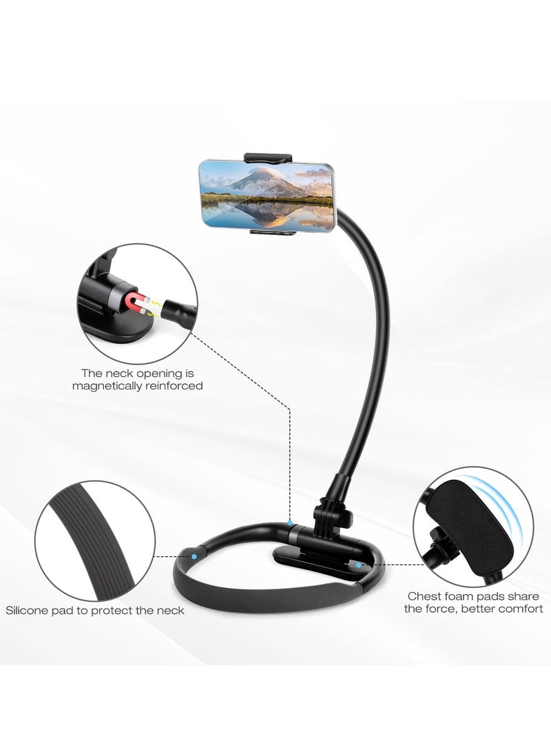 SYOSI SYOSI, Cell Phone Stand, Flexible Long Arm Gooseneck Holder, Hand Free 360° Rotation Neck Mount for Bed, Universal Lazy Bracket Stand 4.7''-6.7''  - Image 5