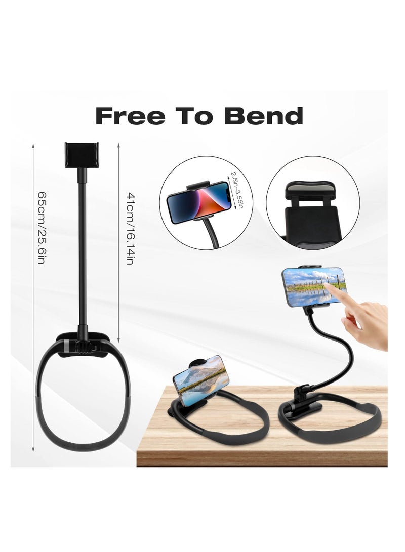 SYOSI SYOSI, Cell Phone Stand, Flexible Long Arm Gooseneck Holder, Hand Free 360° Rotation Neck Mount for Bed, Universal Lazy Bracket Stand 4.7''-6.7''  - Image 4