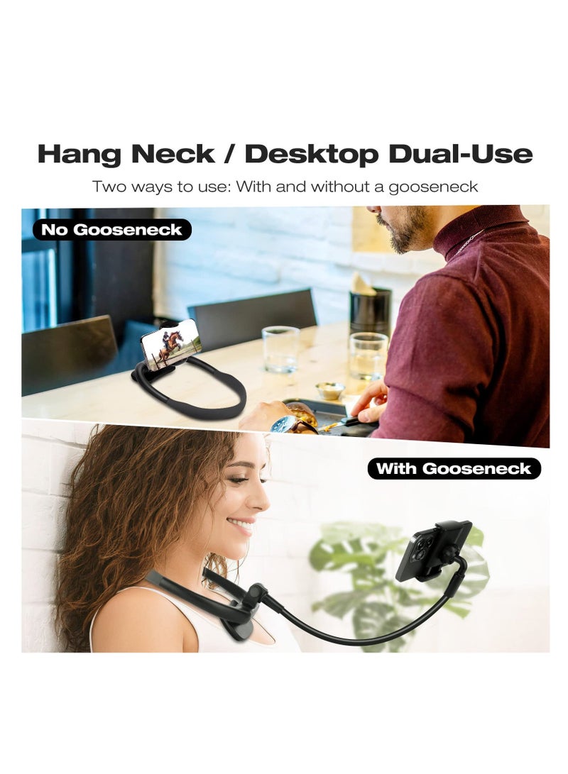 SYOSI SYOSI, Cell Phone Stand, Flexible Long Arm Gooseneck Holder, Hand Free 360° Rotation Neck Mount for Bed, Universal Lazy Bracket Stand 4.7''-6.7''  - Image 2