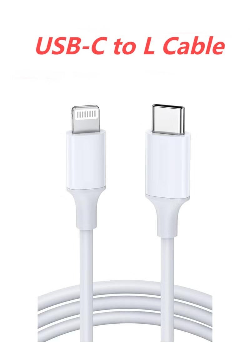 TecV - USB C to Lightning Cable 1M [MFi Certified] Compatible with iPhone USB C to Lightning Cable Compatible with iPhone 14 Pro Max/14/13/12/11 Pro/X/XS/XR/8 Plus/AirPods Pro - Image 1