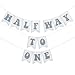 YOUAME Half Way To One Banner Neutral 6 Months Birthday Backdrop Baby Half Cake Smash Photo Props Birthday Party Decorations - Image 3