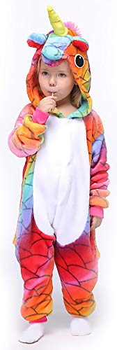 Easuit Multicolored Unicorn Onesie Pajamas Animal Costume Halloween Cosplay for Kids XS 2-4 EA-Unicorn31 - Image 2