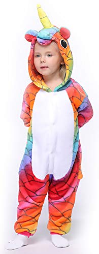 Easuit Multicolored Unicorn Onesie Pajamas Animal Costume Halloween Cosplay for Kids XS 2-4 EA-Unicorn31 - Image 3