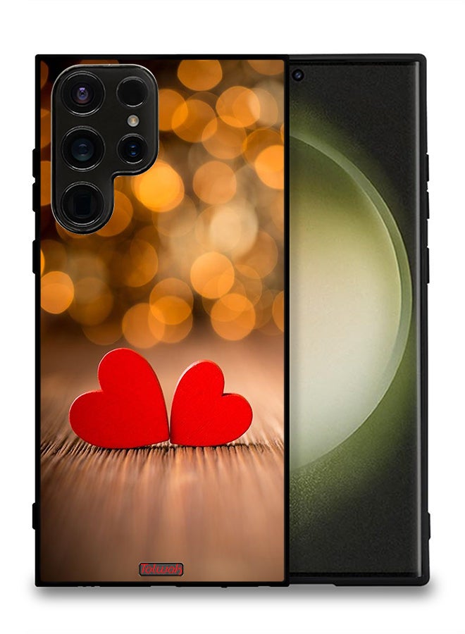 Tolwak Samsung Galaxy S23 Ultra 5G Protective Case Cover Two Beautiful Hearts - Image 2