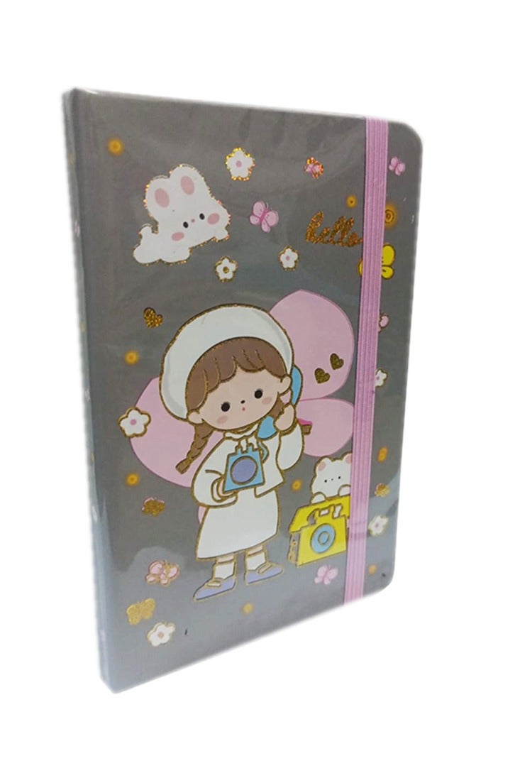 Simba Hard Cover Plastic Notebook 80 Lined Sheets Size 9 × 14 cm Model 5702-19