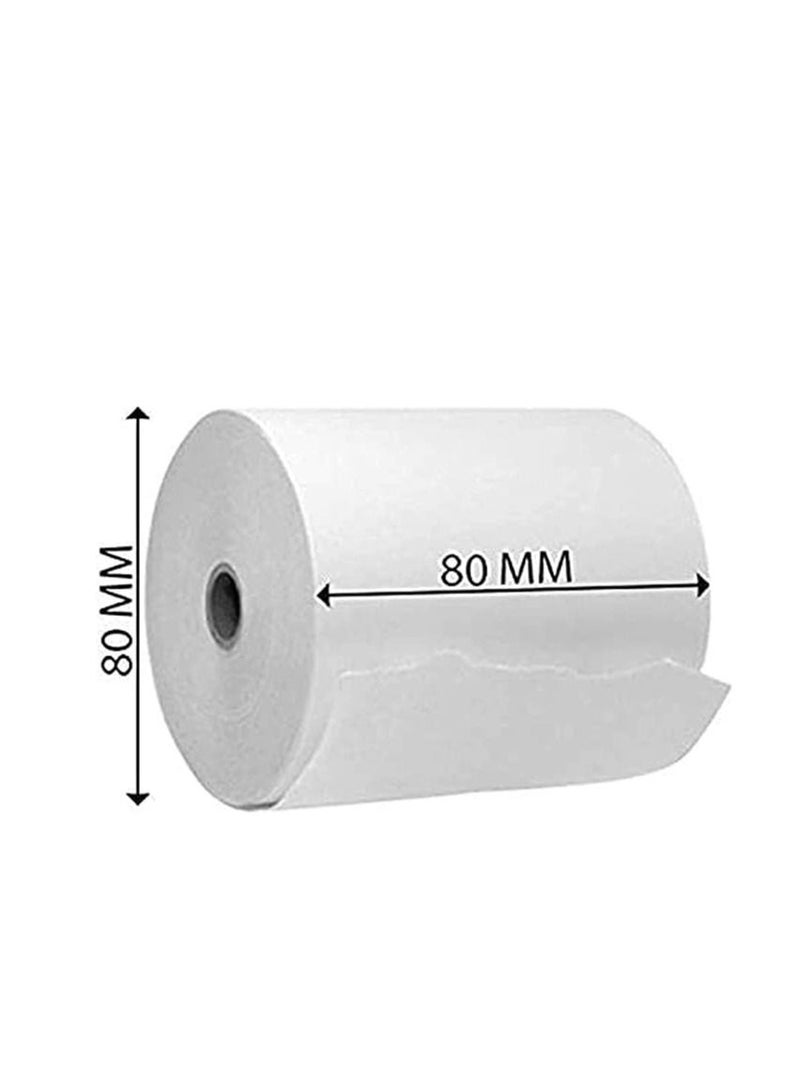 Generic 50-Piece 80×80 Thermal Paper Receipt Rolls Set  - Image 2
