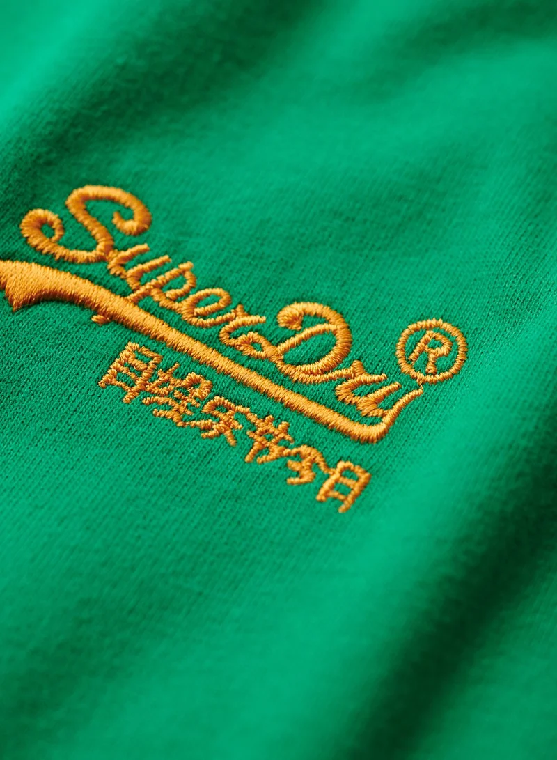 سوبر دراي Logo Embroidered Crew Neck T-Shirt