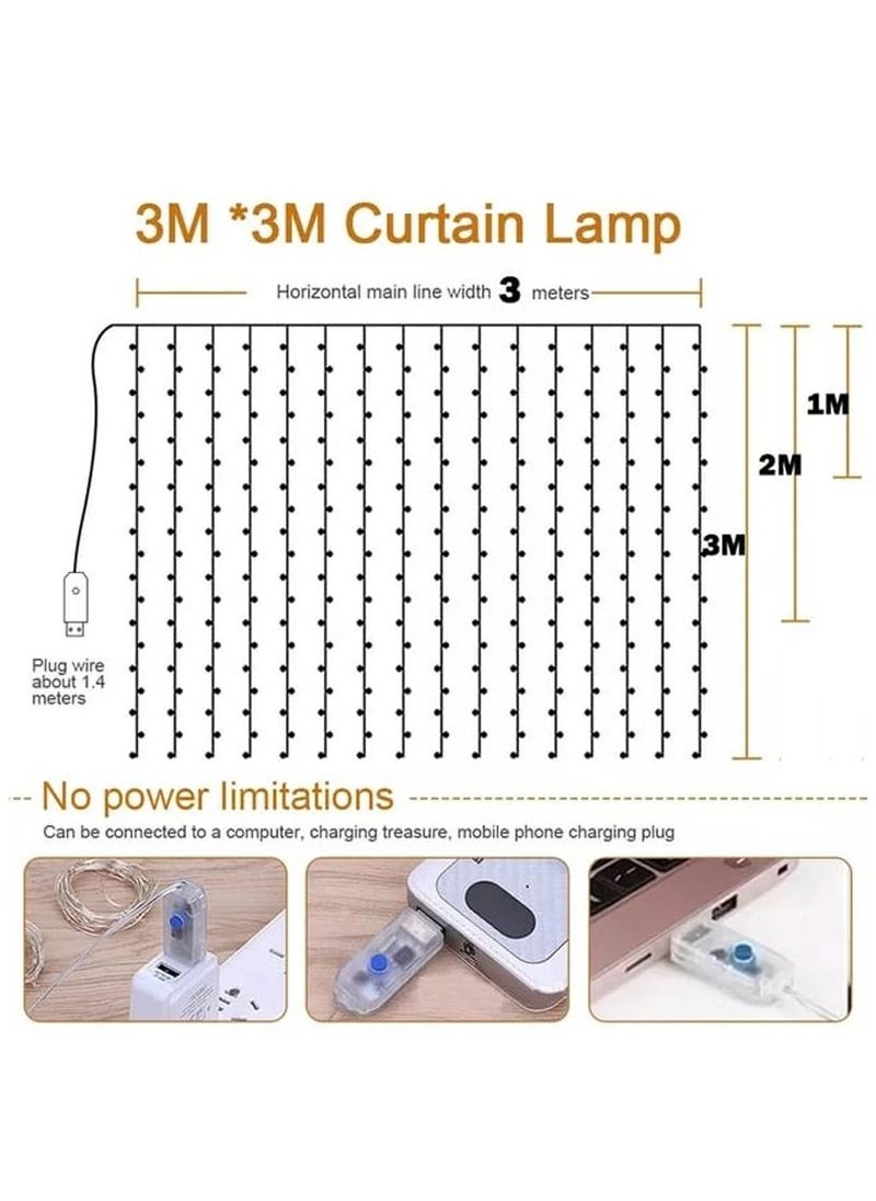 Crystal Globe Bulb Ball Light Curtain Decoration