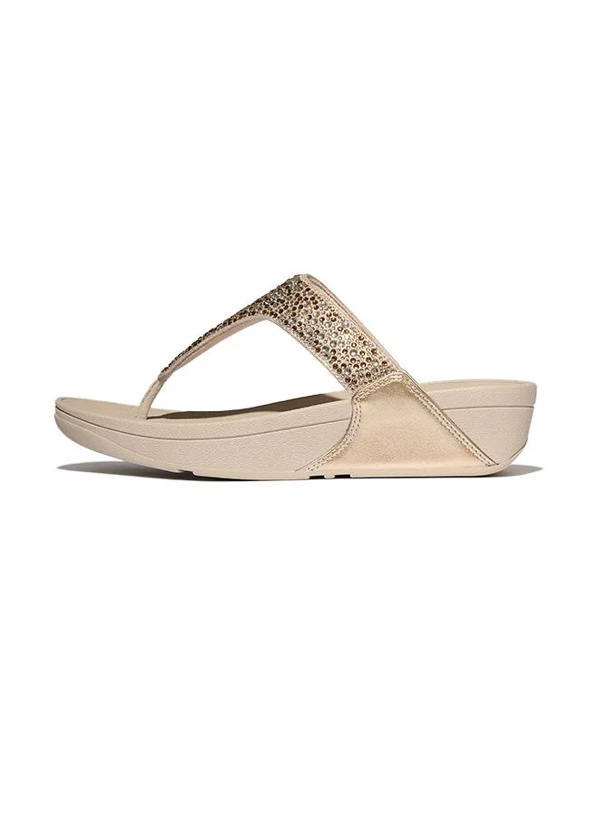 Fitflop LULU CRYSTAL-MIX METALLIC TOE-POST SANDALS