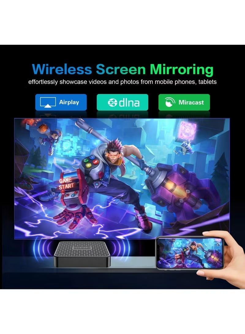 MORTAL T1 Mini TV Box S 3rd Gen 8K Ultra HD Android 14 Smart TV Box, 2GB RAM, 16GB Storage, Voice Remote, Smart Streaming Media Player, WiFi TV Box for Movies, Shows, Music, Apps & Home Entertainment - Image 3