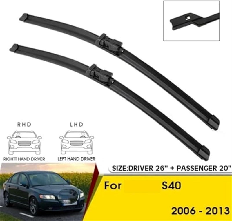 Wivplex Car Front Wiper Blades for Volvo S40 (2006-2013) - Image 5