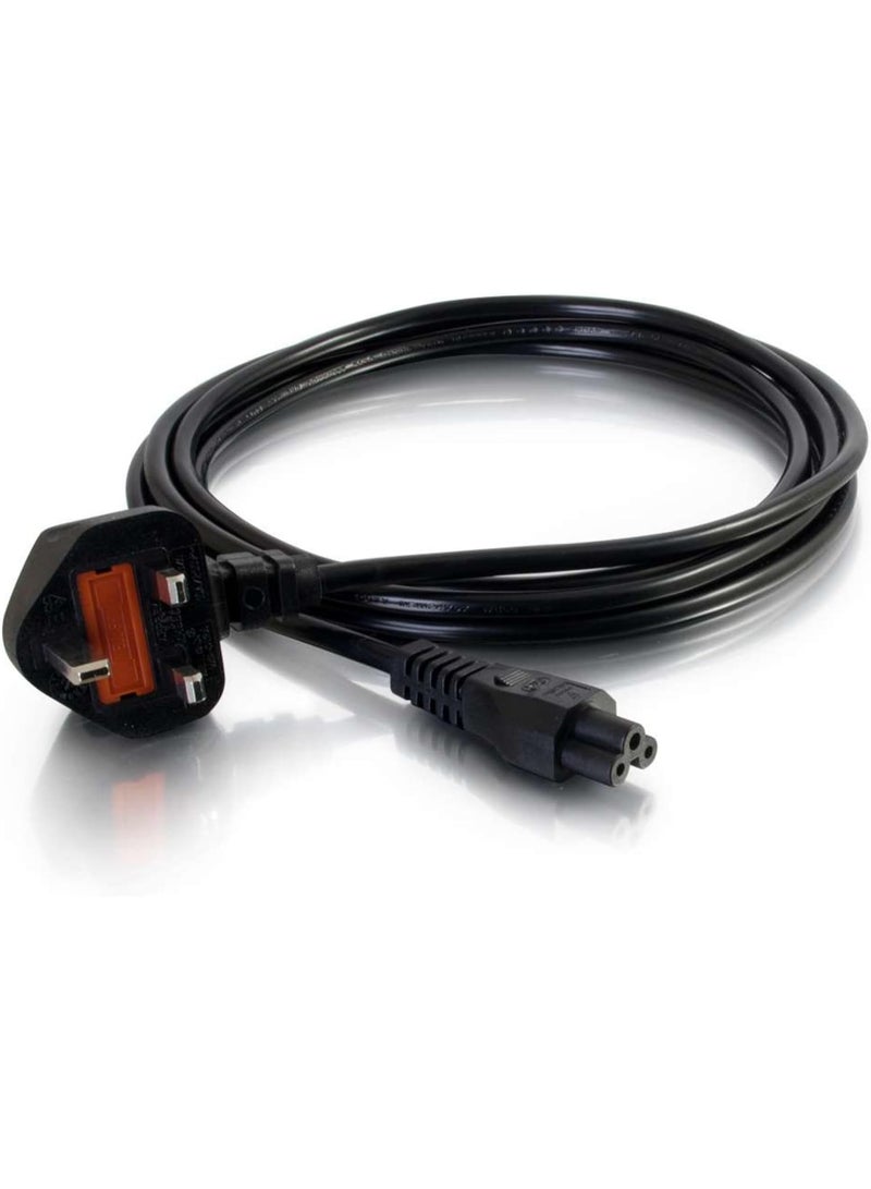 Raxoom 0.5m UK Laptop Power Cord (BS 1363 to IEC 60320 C5) Black  - Image 2