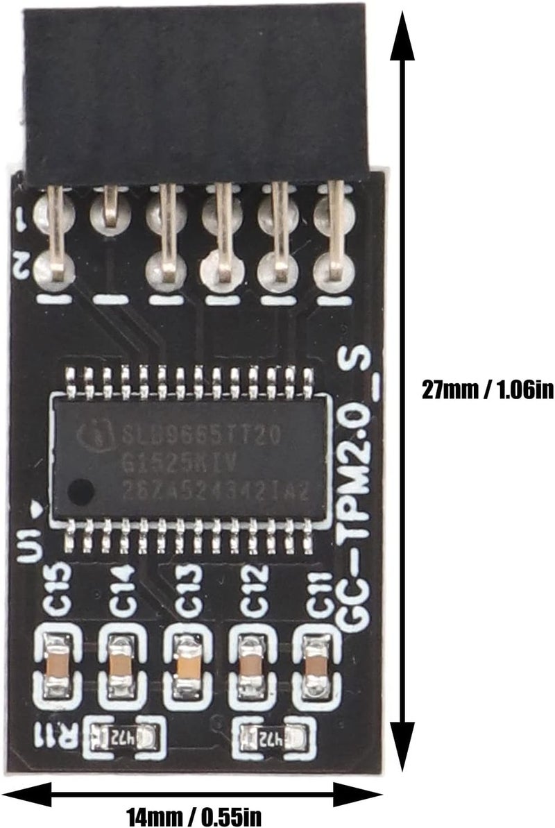 Consistent single item quality TPM 2.0 Encryption Security Module, LPC SPI 12Pin Interface High Security Remote Card Encryption Security Board Accessory for Motherboard Scratch resistant Transit & use compatible Individual & group usable Temp resistant Matte anti slip finish Space saving design picks Nationwide courier network Precision processed material Global production standard crafted Tight fitted parts General purpose premium build Gulf market standard build All-round applied quality On-demand local restock Connectable modular Simplified versatile design Home & professional compatible Daily universal pick Licensed warehouse stored goods Transit damage prevent build Market aligned local stock All consumer tier purchase options Simple multi-feature practical build Nationwide warehouse layout - Image 4