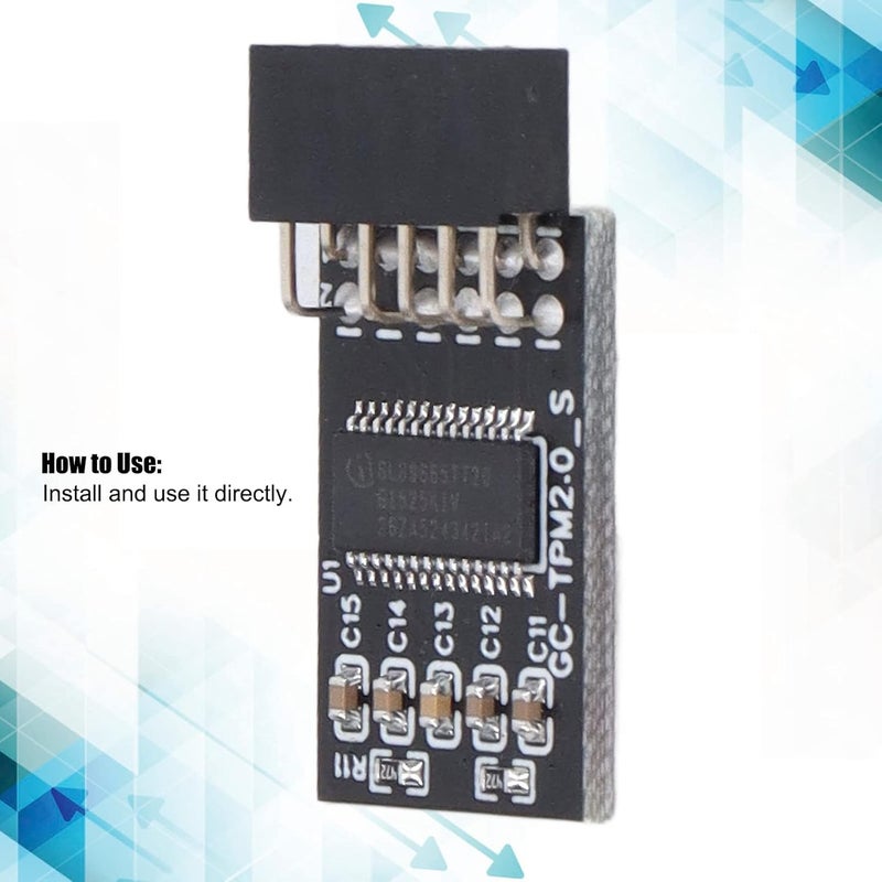 Consistent single item quality TPM 2.0 Encryption Security Module, LPC SPI 12Pin Interface High Security Remote Card Encryption Security Board Accessory for Motherboard Scratch resistant Transit & use compatible Individual & group usable Temp resistant Matte anti slip finish Space saving design picks Nationwide courier network Precision processed material Global production standard crafted Tight fitted parts General purpose premium build Gulf market standard build All-round applied quality On-demand local restock Connectable modular Simplified versatile design Home & professional compatible Daily universal pick Licensed warehouse stored goods Transit damage prevent build Market aligned local stock All consumer tier purchase options Simple multi-feature practical build Nationwide warehouse layout - Image 3