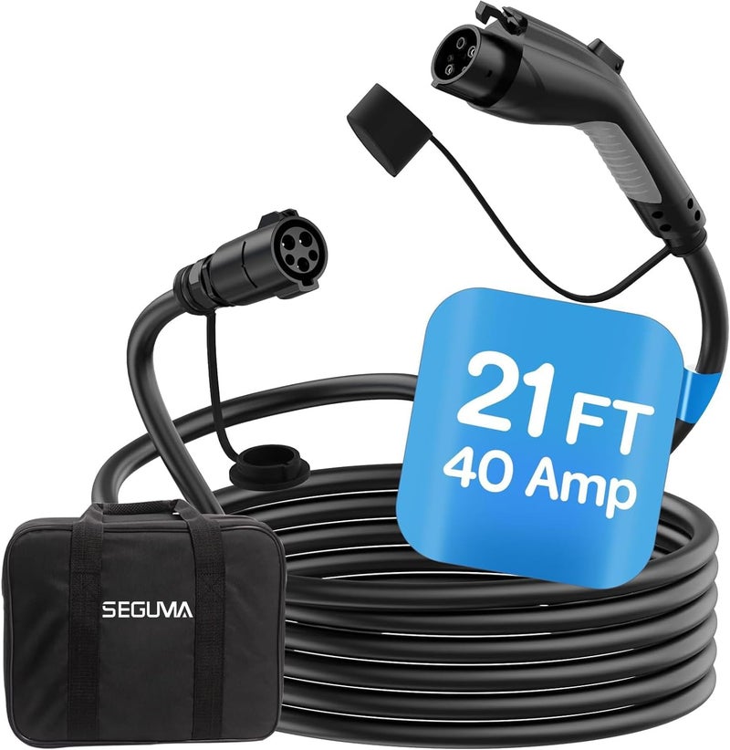 SEGUMA 21ft J1772 EV Extension Cable - 40Amp - Image 1