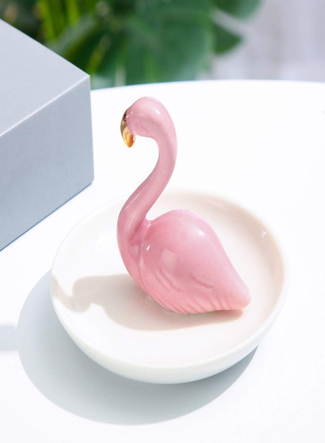 AUTODECO Ceramic Ring Holder Handmade Trinket Dish for Rings Earrings Necklace Organizer Display Great Birthday for Women Flaming - Image 2