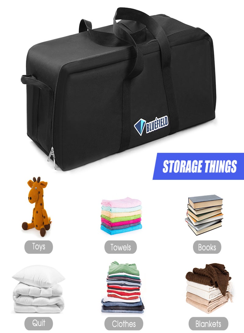 Bluefield 80L Extra Large Travel Storage Bag Water Hand Bag Folding Luggage Bag Backpack - Image 4