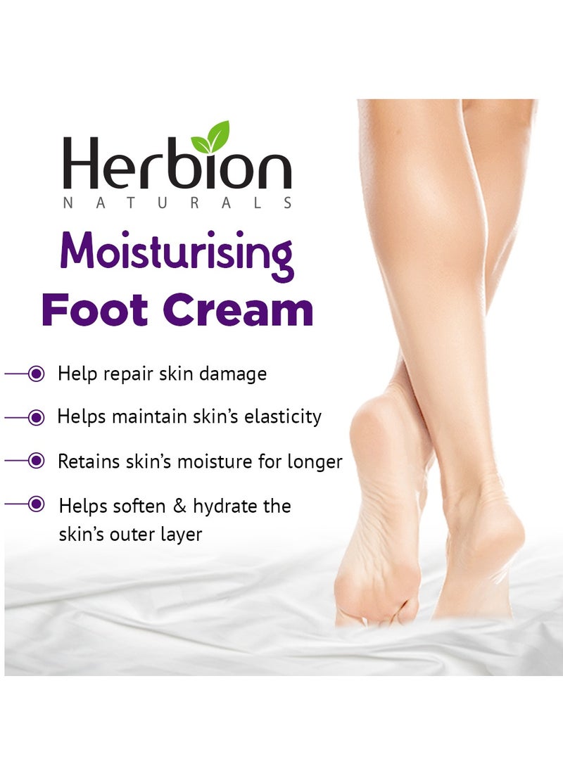 Herbion Naturals Herbion Naturals Moisturising Foot Cream with Cocoa Butter, Aloe Vera Gel, Peppermint Oil & Grape Seed Oil, for Noticeably Soft & Smooth Feet 100ml  - Image 3