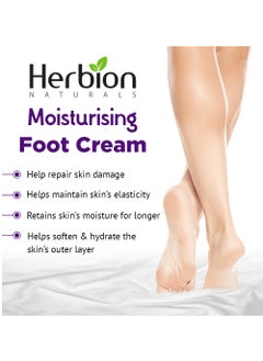 Herbion Naturals Herbion Naturals Moisturising Foot Cream with Cocoa Butter, Aloe Vera Gel, Peppermint Oil & Grape Seed Oil, for Noticeably Soft & Smooth Feet 100ml  - Image 3