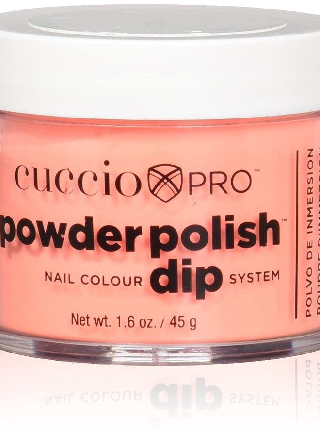 Cuccio Colour Powder Nail Polish - Lacquer For Manicure And Pedicure - Highly Pigmented Powder That Is Finely Milled - Durable Finish, Flawless Rich Color - Easy To Apply - Paradise City - 1.6 Oz