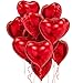 Pedel Red Heart Balloons 20 Pcs18 Inch Heart Shape Foil Balloons Love Balloons for Valentines Day Decorations Galentines Balloons for Birthday Wedding Anniversary Party Decors - Image 2