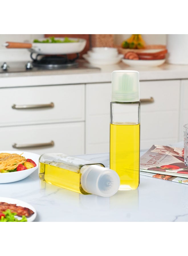 Elemental Kitchen Glass Oil Bottle with Silicone Brush Clear 270ml 78932000 - Image 2