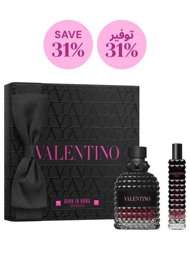 فالانتينو Born In Roma Uomo Intense Holiday Giftset, Savings 31%