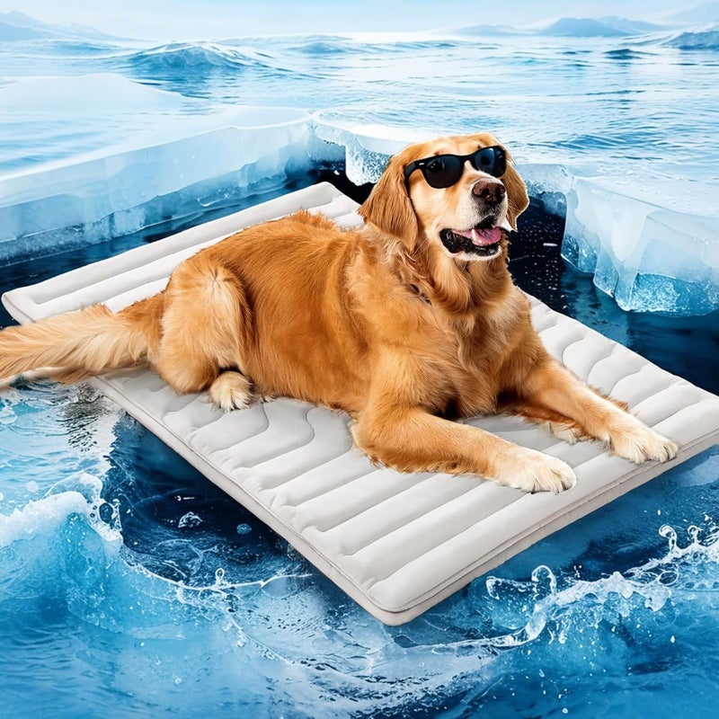Machine Washable Pet Cooling Mat for Dogs & Cats - Summer Heat Relief  Bed - Image 1